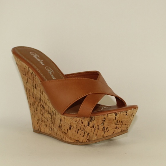 Wedge Sandals from Fashion Focus - Ardo39 Cognac - Picture 2 of 2
